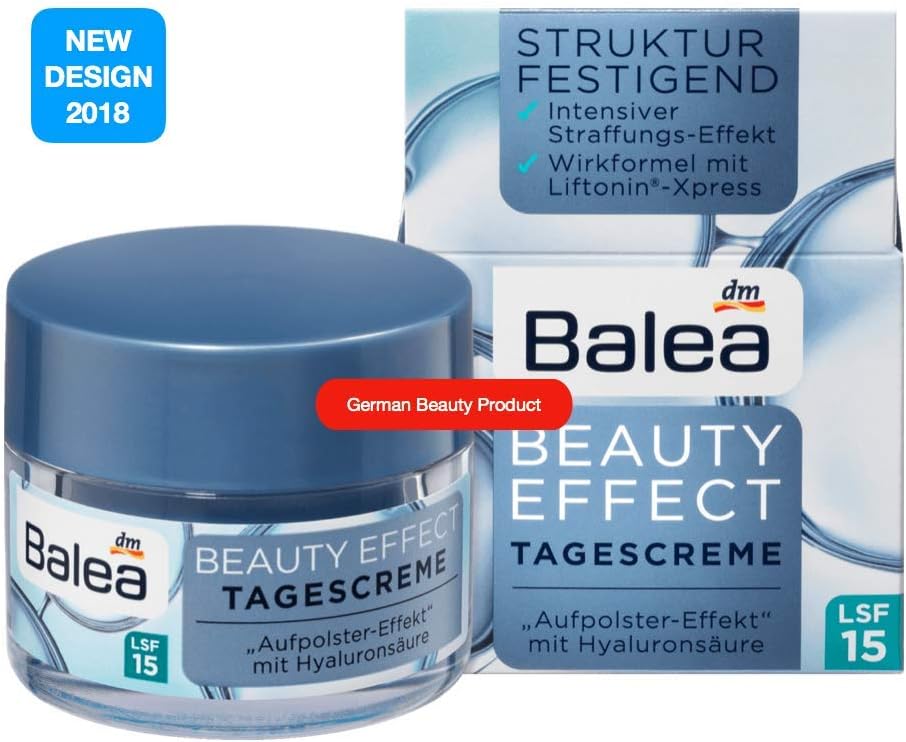 Balea Beauty Effect Day Cream Hyaluronic Acid Intensive Lifting SPF15 Vegan