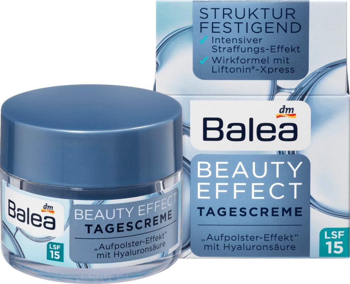 Balea Beauty Effect Day Cream Hyaluronic Acid Intensive Lifting SPF15 Vegan