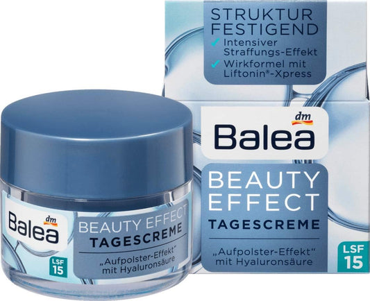 Balea Beauty Effect Day Cream Hyaluronic Acid Intensive Lifting SPF15 Vegan